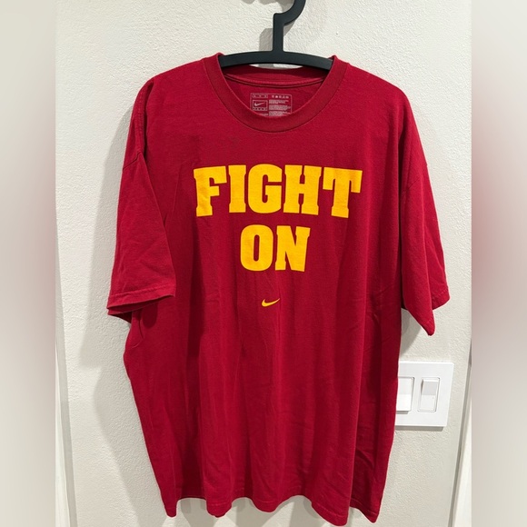 Nike USC Trojans Fight On T-shirt In Cardinal Red Men’s Size XL - Picture 2 of 14